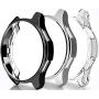 FitTurn Compatible with Gear S3 Frontier SM-R760 Case,Soft TPU Fashion Metal Color Frame Shock Resistant Proof Cover Protector Shell for Samsung Gear S3 Frontier SM-R760, Galaxy Watch 46mm SM-R800