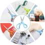 LIVINGO Scissors, 8'' Scissors All Purpose 3-Pack, Titanium Ultra Sharp Scissors for Office Home School Sewing Fabric Craft Supplies, Professional Stainless Steel Blades Shears, Comfort Soft Grip