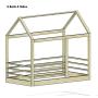 House Bed Frame Toddler Bed PREMIUM WOOD