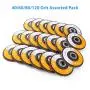 4.5 Inch Flap Discs by LotFancy - 20PCS 40 60 80 120 Grit Assorted Sanding Grinding Wheels, Aluminum Oxide Abrasives, Type #27 4.5 Inch Flap Discs by LotFancy - 20PCS 40 60 80 120 Grit Assorted Sanding Grinding Wheels, Aluminum Oxide Abrasives, Type #27