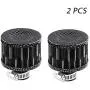 2Pack 12mm Mini Red Universal Car Motor Cone Cold Clean Air Intake Filter Turbo Vent Breather for car and Motorcycle (Carbon) 2Pack 12mm Mini Red Universal Car Motor Cone Cold Clean Air Intake Filter Turbo Vent Breather for car and Motorcycle (Carbon)