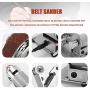 Mini Electric Belt Sander,KKmoon Multifunctional Grinder for DIY Polishing Grinding Cutter Edges Sharpener (Type B)