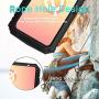 Simicoo Googel Pixel 4 XL Aluminum Alloy Metal Bumper Silicone Case Hybrid Military Shockproof Heavy Duty Armor Defender Tough Built-in Gorilla Glass Cover for Googel Pixel 4 XL (Black, Pixel 4XL)