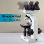 OMAX 40X-2000X LED Binocular Compound Lab Microscope w/ Double Layer Mechanical Stage + Blank Slides, Cover Slips, & Lens Cleaning Paper, M82ES-SC100-LP100