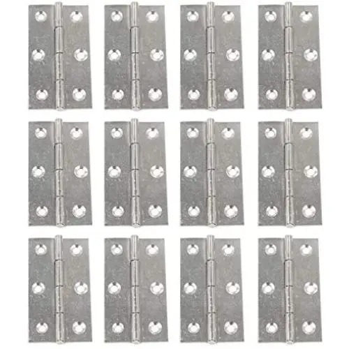 MTMTOOL 12 Pieces Silver Tone Folding Butt Hinge 2.7'' Stainless Steel Butt Hinges Home Hardware Cabinet Door Hinge MTMTOOL 12 Pieces Silver Tone Folding Butt Hinge 2.7'' Stainless Steel Butt Hinges Home Hardware Cabinet Door Hinge