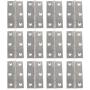 MTMTOOL 12 Pieces Silver Tone Folding Butt Hinge 2.7'' Stainless Steel Butt Hinges Home Hardware Cabinet Door Hinge