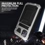 WintMing Compatible with iPhone 11 Pro Aluminium Metal Case Waterproof Dropproof Shockproof Dustproof Cover Built-in Screen Protector Military Grade Defender Case with Kickstand