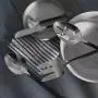 Gourmet Settings 5-Pieces Hostess Silverware Avalon Collection Matte/Polished Metal Flatware Serving Set, Stainless Steel Kitchen Utensils Knife/Fork/Spoons, Dishwasher Safe Gourmet Settings 5-Pieces Hostess Silverware Avalon Collection Matte/Polished Metal Flatware Serving Set, Stainless Steel Kitchen Utensils Knife/Fork/Spoons, Dishwasher Safe