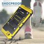 Mitywah Waterproof Case for iPhone 6 Plus, iPhone 6s Plus Heavy Duty Military Armor Metal Case, Complete Protective Strong Shockproof Dustproof Rugged Thick Case for iPhone 6 Plus/ 6s Plus, Yellow
