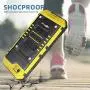 Mitywah Waterproof Case for iPhone 6 Plus, iPhone 6s Plus Heavy Duty Military Armor Metal Case, Complete Protective Strong Shockproof Dustproof Rugged Thick Case for iPhone 6 Plus/ 6s Plus, Yellow