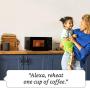 Amazon Basics Microwave, Small, 0.7 Cu. Ft, 700W, Works with Alexa