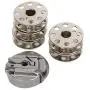 HEEPDD 5 Pcs Bobbins, Metal Sewing Machine Bobbins Embroidery Machine Accessories for Singer 221 222 301 HEEPDD 5 Pcs Bobbins, Metal Sewing Machine Bobbins Embroidery Machine Accessories for Singer 221 222 301