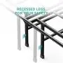 ZINUS SmartBase Super Heavy Duty Mattress Foundation with 4400lbs Weight Capacity / 14 Inch Metal Platform Bed Frame / No Box Spring Needed / Sturdy Steel Frame / Underbed Storage, Queen