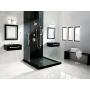 Moen S3879EP 90 Degree Modern Eco-Performance Handshower Handheld Shower with 30 Slide Bar and 69-Inch Metal Hose, 30'' x 60'', Chrome
