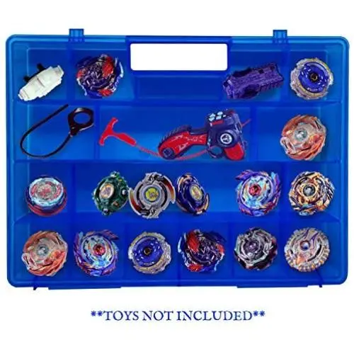 Life Made Better Blue Toy Storage Organizer 2.0 Newly Improved, Durable, Built in Handle, Toy Storage Organizer Compatible with Beyblade, Battle Box for Kids, Compartment Playset Organizer Life Made Better Blue Toy Storage Organizer 2.0 Newly Improved, Durable, Built in Handle, Toy Storage Organizer Compatible with Beyblade, Battle Box for Kids, Compartment Playset Organizer