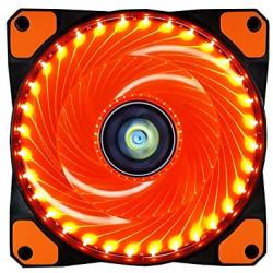 CONISY 120 mm Computer Case Cooling Fan Ultra Quiet LED PC Gaming High Airflow Fans (Orange)