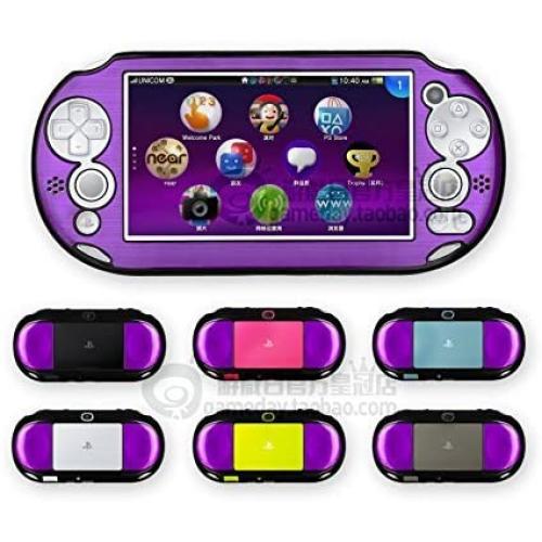 Szjay Metal Aluminum Metallic Protection Hard Case Cover for Playstation Ps Vita 2000 Slim (Purple)