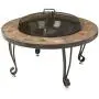 AmazonBasics 34-Inch Natural Stone Fire Pit with Copper Accents AmazonBasics 34-Inch Natural Stone Fire Pit with Copper Accents