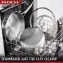 Calphalon Premier Stainless Steel Pots and Pans, 8-Piece Cookware Set Calphalon Premier Stainless Steel Pots and Pans, 8-Piece Cookware Set