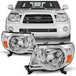 For Toyota Tacoma OE Replacement Black Headlights Driver/Passenger Head Lamps