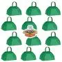 Metal Cowbells with Handles 3 inch Novelty Noise Maker - 12 Pack (Green)