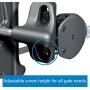 National Hardware V6203 LTCH DLUX BLK N346-202 5-7/8'' LokkLatch Deluxe Keyed Automatic Gate Lock Latch in Black