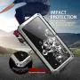 Simicoo Samsung Note 20 Ultra Metal Case with Screen Protector Military Rugged Heavy Duty Shockproof with Stand Camera Protector Full Cover case for Note 20 Ultra (Sliver)