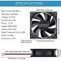 Gdstime 80mm x 25mm 8025B 12V Dual Ball Bearing DC Brushless Cooling Fan Gdstime 80mm x 25mm 8025B 12V Dual Ball Bearing DC Brushless Cooling Fan