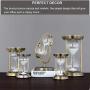SuLiao Hourglass Timer Sand Clock 60 Minutes & Brass Metal Hour Glass for Decor Sandglass Timer