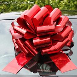 20inch Big Car Bow Giant Extra Large Bow for Cars, Christmas Presents, Birthday Presents, Large Gift Decoration, Surprise Party