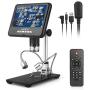 Andonstar Digital Microscope AD207 with 7 inch LCD Display USB Electronic Microscope Camera for Circuit Board Repair Soldering
