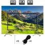 Vamvo Outdoor Indoor Projector Screen with Stand Foldable Portable Movie Screen 100 Inch (16:9) Full-Set Bag for Home Theater Camping and Recreational Events (100inch)