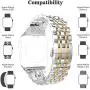 PUGO TOP Replacement for Apple Watch Band 38mm 40mm 42mm 44mm Stainless Steel Metal Iwatch Iphone Watch Link Band for Apple Watch Series 6/5/4/3/2/1/SE