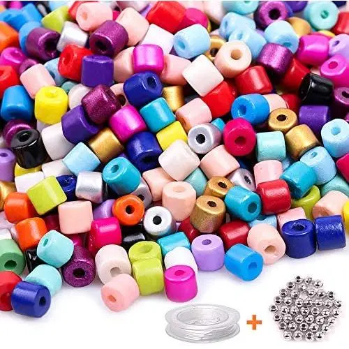 Beads for Bracelet, 1LB 6mmx7mm Pony Beads, 950pcs Mixed Color Cylindrical Glass Waist Seed Beads with 4mm Metal Spacer Beads and a Elastic String for Jewelry Necklace,Waist Chain Making Beads for Bracelet, 1LB 6mmx7mm Pony Beads, 950pcs Mixed Color Cylindrical Glass Waist Seed Beads with 4mm Metal Spacer Beads and a Elastic String for Jewelry Necklace,Waist Chain Making