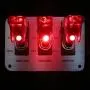 JIANFA Toggle Switch,Dc 12v Metal wire drawing face plate Car Toggle Switch with LED Indicator For For Racing Sport Competitive Car (RED) JIANFA Toggle Switch,Dc 12v Metal wire drawing face plate Car Toggle Switch with LED Indicator For For Racing Sport Competitive Car (RED)
