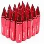 MOSTPLUS 60mm M12X1.5 Racing Wheel Spiked Lug Nuts Extended Pack of 20 (Red)