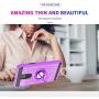 YmhxcY Compatible for LG Stylo 5 / LG Stylo 5 Plus/LG Stylo 5V / LG Stylo 5X Case,360 Degree Rotating Ring & Bracket Dual Layer Shock Bumper Cover for LG Stylo 5-ZH Purple