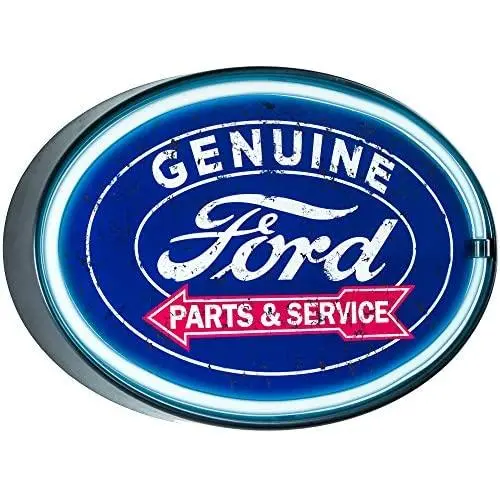 American Art Decor Officially Licensed Genuine Ford Parts & Service LED Neon Sign Wall Decor for Man Cave, Bar, Garage, Game Room – USB Powered (10.25” x 16.25”) American Art Decor Officially Licensed Genuine Ford Parts & Service LED Neon Sign Wall Decor for Man Cave, Bar, Garage, Game Room – USB Powered (10.25” x 16.25”)