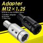 SpeeVech Shift Knob Adapter for Non Threaded Shifters Silver 1.2x1.25 BMW/VW Gear Shifter Adapter