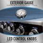 Kenmore Elite PG-40415S0LC-AM 4 Burner Outdoor Patio Gas BBQ Grill, Metallic Gun Metal