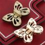 RMISODO 4 Pieces Butterfly Shaped Clasp Turn Lock Metal Purse Twist Lock for DIY Handbag Purse
