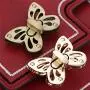 RMISODO 4 Pieces Butterfly Shaped Clasp Turn Lock Metal Purse Twist Lock for DIY Handbag Purse RMISODO 4 Pieces Butterfly Shaped Clasp Turn Lock Metal Purse Twist Lock for DIY Handbag Purse