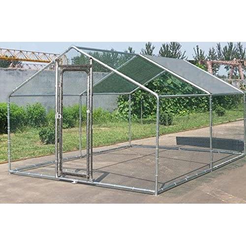ChickenCoopOutlet Large Metal 10x10 ft Chicken Coop Backyard Hen House Cage Run Outdoor Cage ChickenCoopOutlet Large Metal 10x10 ft Chicken Coop Backyard Hen House Cage Run Outdoor Cage