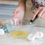 DRAGONN Set of 3 Stainless Steel Silicone handles. Milk & Egg Beater Balloon Metal Blending, Beating and Stirring. Whisk