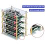 Raspberry Pi 4 Cluster Case, iUniker Raspberry Pi 4 Case with Cooling Fan and Raspberry Pi 4 Heatsink for Raspberry Pi 4 Model B, 3 B+, Pi 3 B, Pi 2 B, Pi B+ (4-Layers)