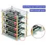 Raspberry Pi 4 Cluster Case, iUniker Raspberry Pi 4 Case with Cooling Fan and Raspberry Pi 4 Heatsink for Raspberry Pi 4 Model B, 3 B+, Pi 3 B, Pi 2 B, Pi B+ (4-Layers) Raspberry Pi 4 Cluster Case, iUniker Raspberry Pi 4 Case with Cooling Fan and Raspberry Pi 4 Heatsink for Raspberry Pi 4 Model B, 3 B+, Pi 3 B, Pi 2 B, Pi B+ (4-Layers)