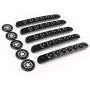 HOZAN 5pcs/Set Aluminum Door Handle Inserts with Star Push Button Knobs Cover Trim Compatible with 2007-2017 Jeep Wrangler JK Unlimited 4 Door
