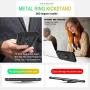 Moto G7 Power Phone Case,Moto G7 Supra Case with HD Screen Protector,Gritup 360 Degree Rotating Metal Ring Holder Kickstand Armor Anti-Scratch Bracket Cover Phone Case for Motorola G7 Power Black