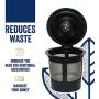Reusable K Cups For Keurig 2.0 & 1.0 Brewers Universal Fit For Easy To Use Refillable Single Cup Coffee Filters - Eco Friendly Stainless Steel Mesh Filter (Pack of 4)