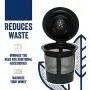 Reusable K Cups For Keurig 2.0 & 1.0 Brewers Universal Fit For Easy To Use Refillable Single Cup Coffee Filters - Eco Friendly Stainless Steel Mesh Filter (Pack of 4)